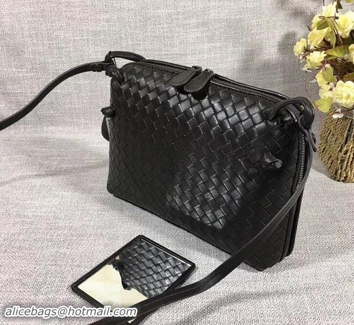 Charming Bottega Veneta Intrecciato Nappa Leather Nodini Cross-body Bag 612011 Black 2019