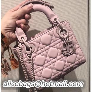 Perfect Lady Dior Mini Bag in Cannage with Chain 612015 All Pink