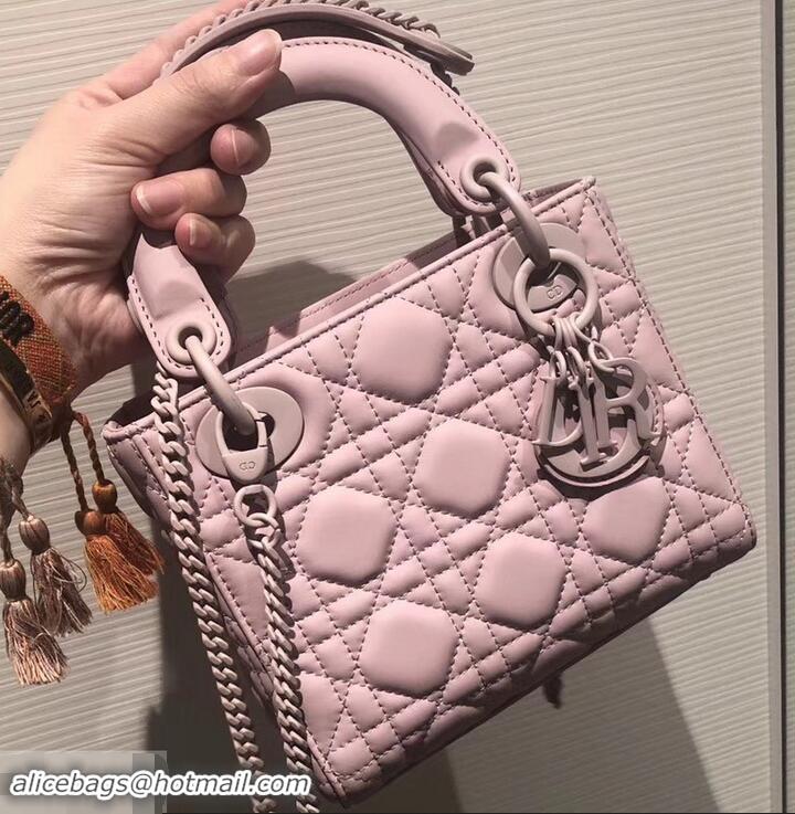 Perfect Lady Dior Mini Bag in Cannage with Chain 612015 All Pink