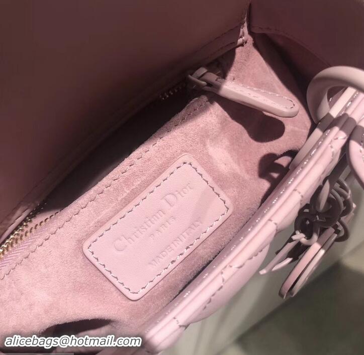 Perfect Lady Dior Mini Bag in Cannage with Chain 612015 All Pink