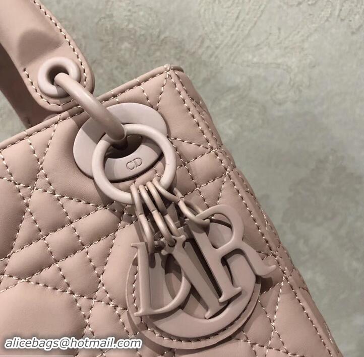 Good Quality Lady Dior Mini Bag in Cannage with Chain 612015 All Nude Pink