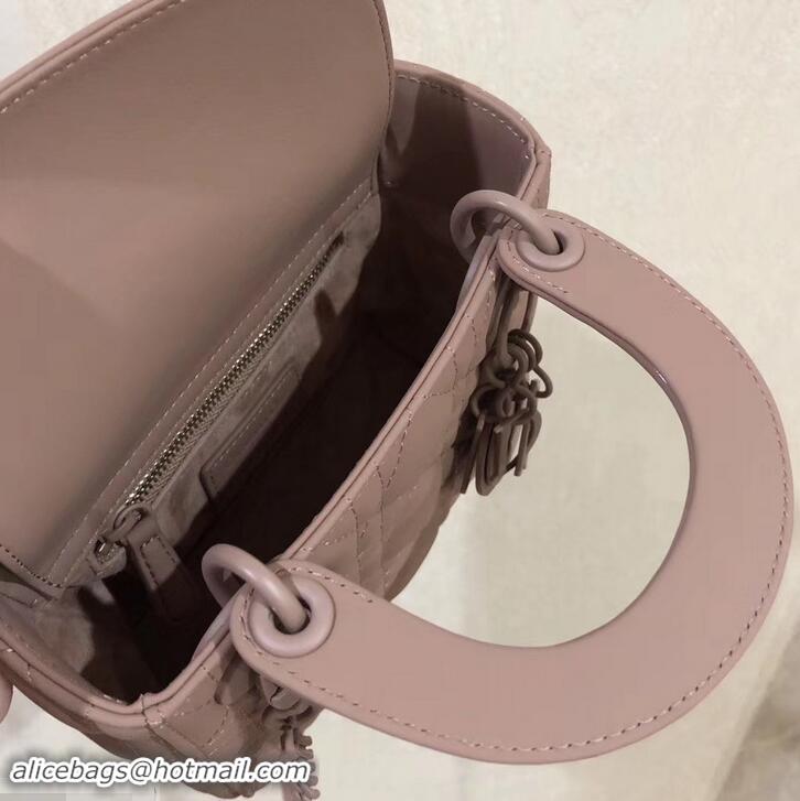 Good Quality Lady Dior Mini Bag in Cannage with Chain 612015 All Nude Pink