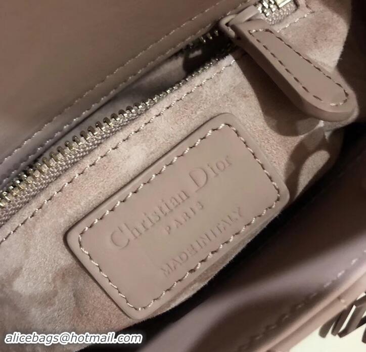 Good Quality Lady Dior Mini Bag in Cannage with Chain 612015 All Nude Pink