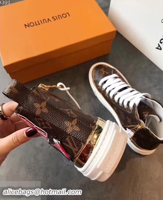 Faux Louis Vuitton Digital Exclusive LV Monogram Canvas Heart Sneaker Boots 1A4MZB 2018