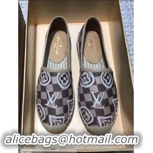 Recommended Louis Vuitton LV Monogram Espadrilles LV89501 Light Grey