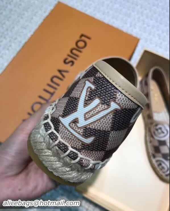 Recommended Louis Vuitton LV Monogram Espadrilles LV89501 Light Grey