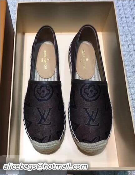 Modern Classic Louis Vuitton LV Monogram Espadrilles LV89501 Coffee