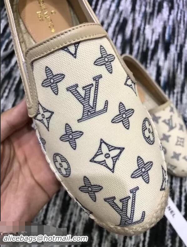 Good Quality Louis Vuitton Bidart Printed Canvas Monogram Espadrilles Dune 1A49JW 2018