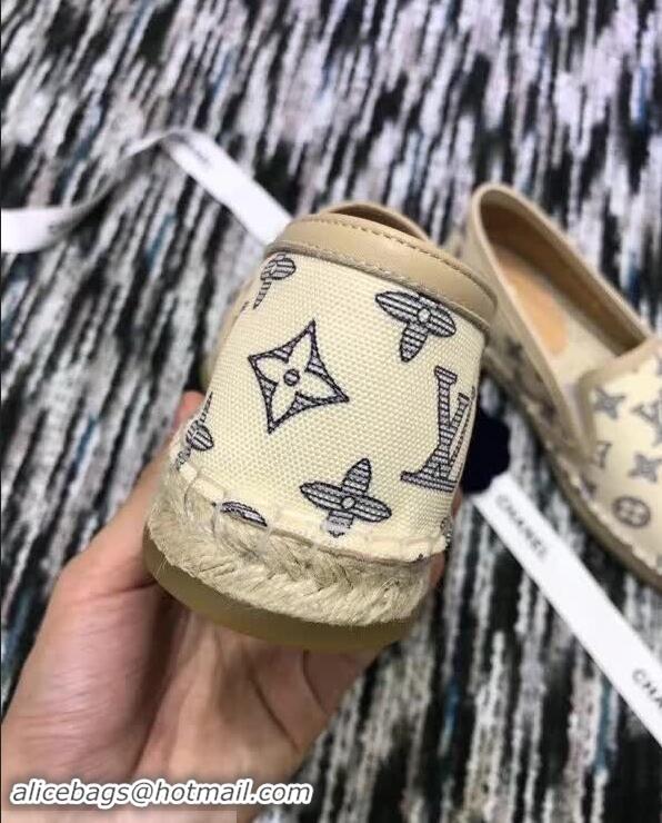 Good Quality Louis Vuitton Bidart Printed Canvas Monogram Espadrilles Dune 1A49JW 2018