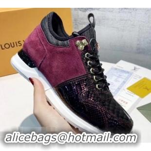 Buy Fake Louis Vuitton Iridescent Fish Scale Pattern Run Away Sneakers LV82601 2019