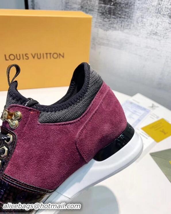 Buy Fake Louis Vuitton Iridescent Fish Scale Pattern Run Away Sneakers LV82601 2019