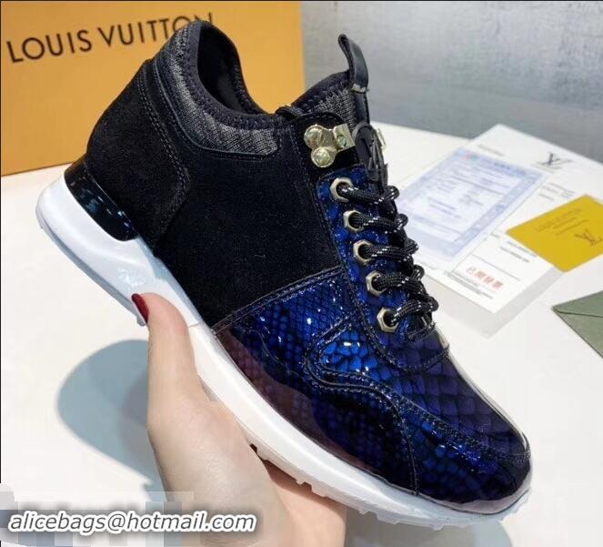 Buy Design Louis Vuitton Iridescent Fish Scale Pattern Run Away Sneakers LV82602 2019