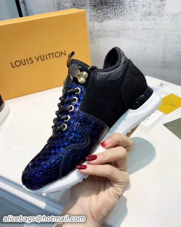 Buy Design Louis Vuitton Iridescent Fish Scale Pattern Run Away Sneakers LV82602 2019