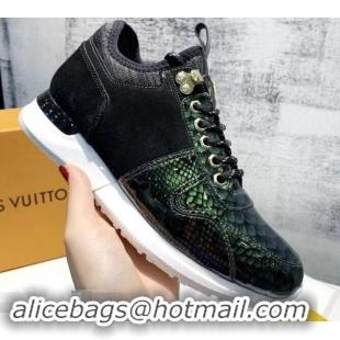 Imitation Louis Vuitton Iridescent Fish Scale Pattern Run Away Sneakers LV82603 2019