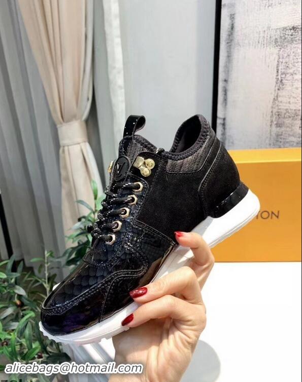 Shop Cheap Louis Vuitton Iridescent Fish Scale Pattern Run Away Sneakers LV82604 2019