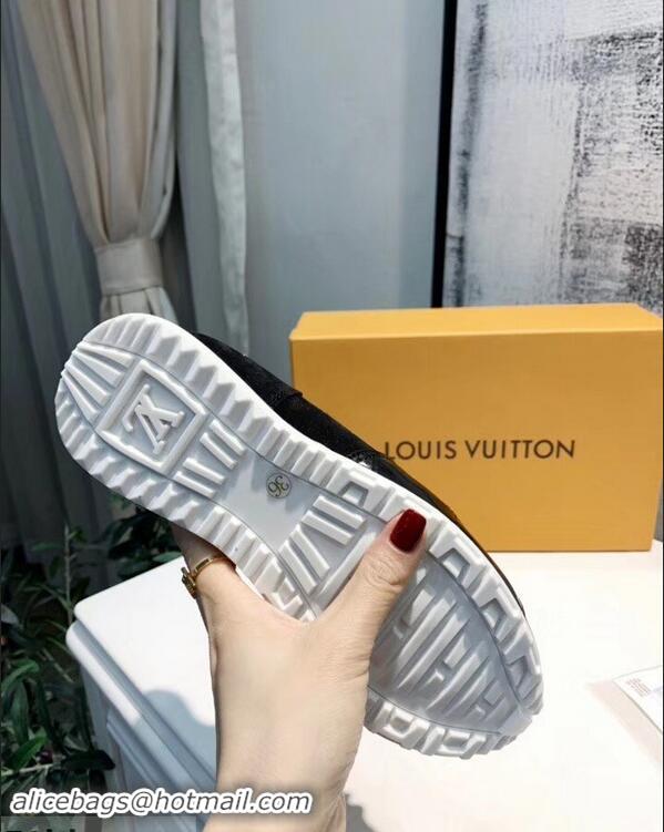 Shop Cheap Louis Vuitton Iridescent Fish Scale Pattern Run Away Sneakers LV82604 2019