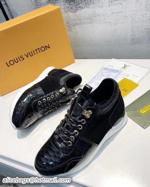 Shop Cheap Louis Vuitton Iridescent Fish Scale Pattern Run Away Sneakers LV82604 2019