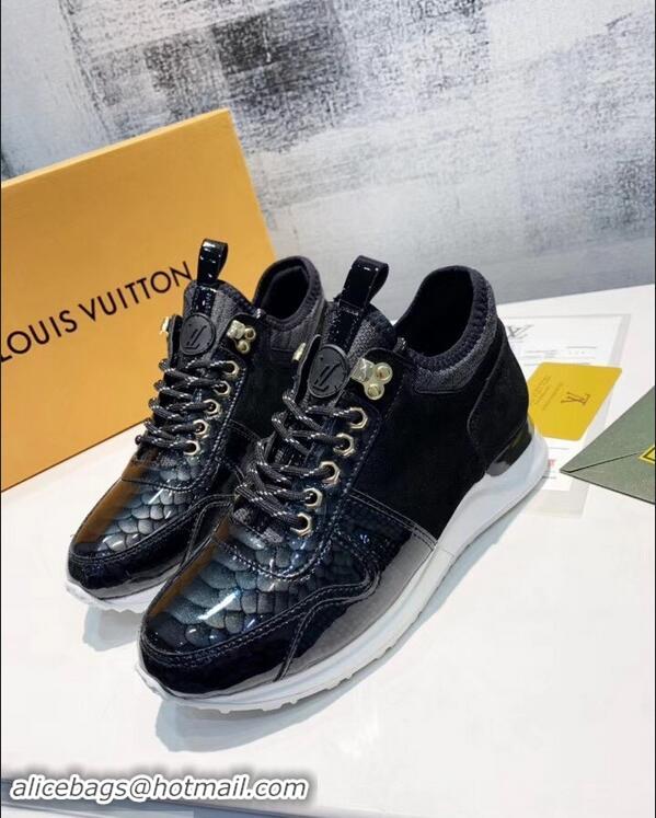 Shop Cheap Louis Vuitton Iridescent Fish Scale Pattern Run Away Sneakers LV82604 2019