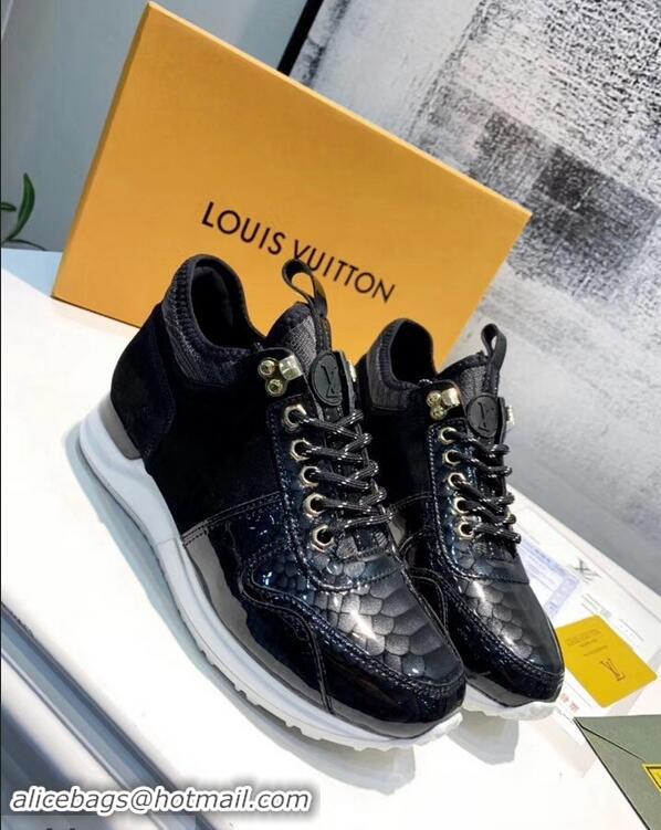 Shop Cheap Louis Vuitton Iridescent Fish Scale Pattern Run Away Sneakers LV82604 2019