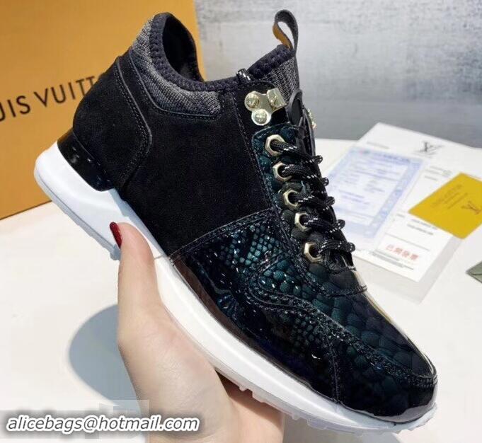 Discount Louis Vuitton Iridescent Fish Scale Pattern Run Away Sneakers LV82605 2019