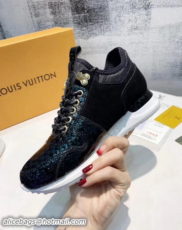 Discount Louis Vuitton Iridescent Fish Scale Pattern Run Away Sneakers LV82605 2019