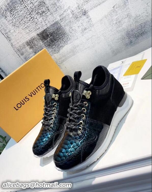 Discount Louis Vuitton Iridescent Fish Scale Pattern Run Away Sneakers LV82605 2019