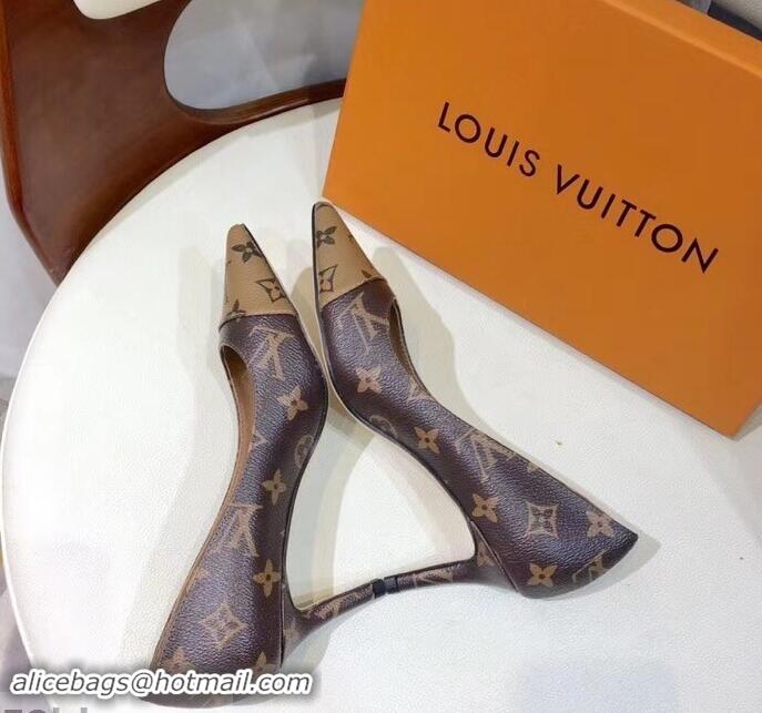 Cheapest Louis Vuitton Heel 6.5cm Fetish Pumps Monogram Canvas/Reverse LV90301