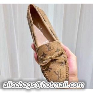 Low Cost Louis Vuitton Gloria/Arizona Flat Loafers Monogram Canvas LV91721 Yellow