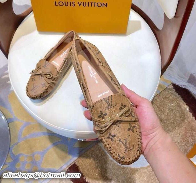 Low Cost Louis Vuitton Gloria/Arizona Flat Loafers Monogram Canvas LV91721 Yellow