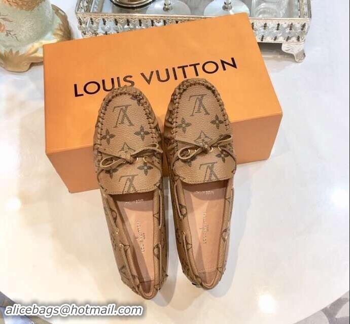 Low Cost Louis Vuitton Gloria/Arizona Flat Loafers Monogram Canvas LV91721 Yellow