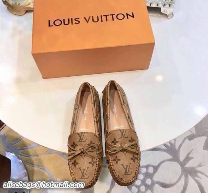 Low Cost Louis Vuitton Gloria/Arizona Flat Loafers Monogram Canvas LV91721 Yellow