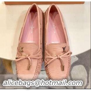 Imitation Louis Vuitton EPI Leather Gloria Flat Loafers LV92107 Pink