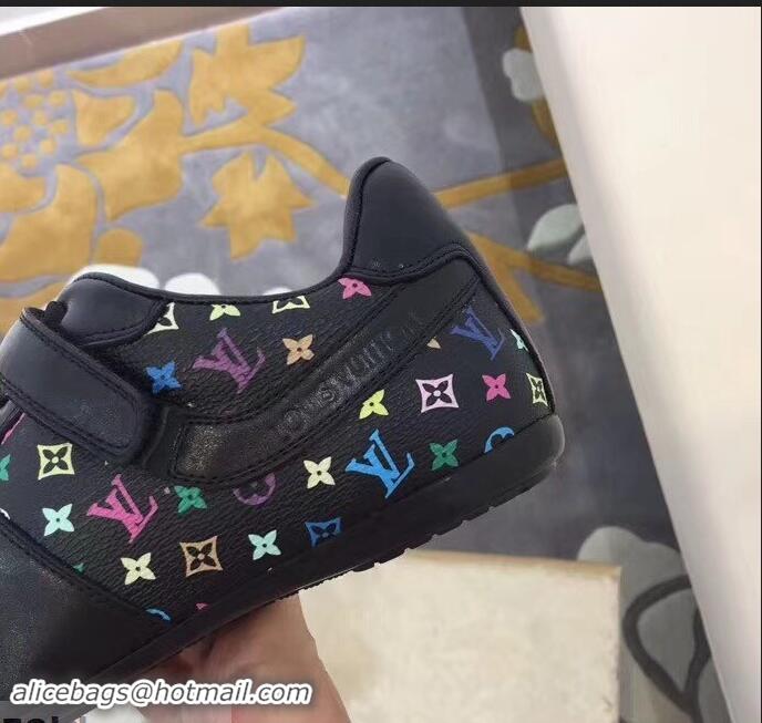 Unique Fashion Louis Vuitton Classic Monogram Canvas Sneakers LV92201 Black