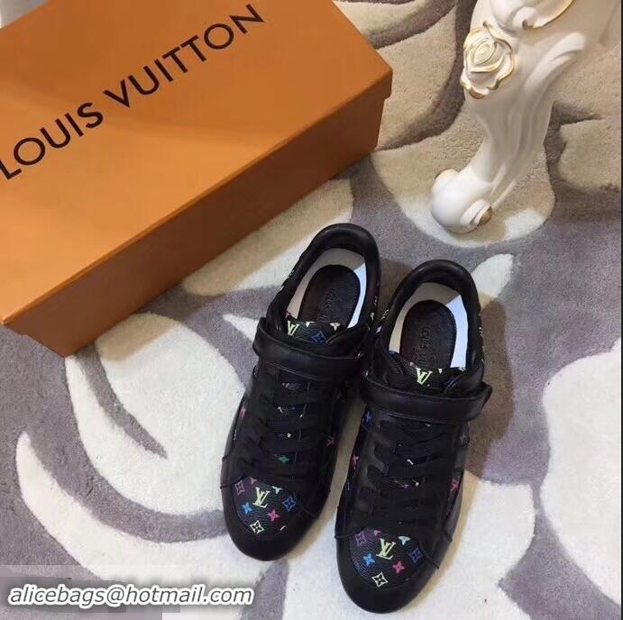 Unique Fashion Louis Vuitton Classic Monogram Canvas Sneakers LV92201 Black