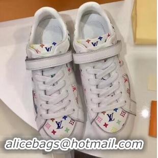 Discount Louis Vuitton Classic Monogram Canvas Sneakers LV92201 White