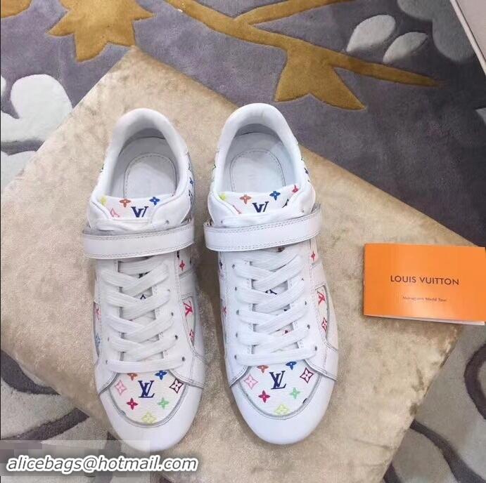 Discount Louis Vuitton Classic Monogram Canvas Sneakers LV92201 White