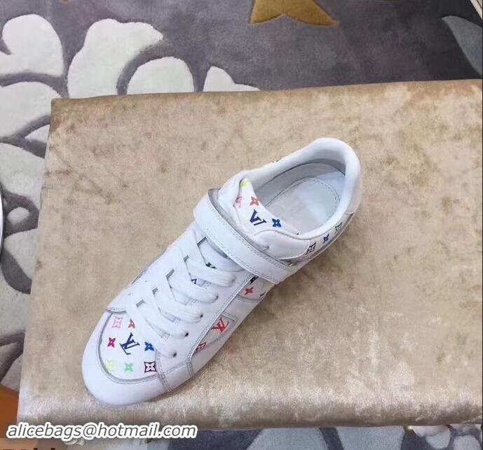 Discount Louis Vuitton Classic Monogram Canvas Sneakers LV92201 White