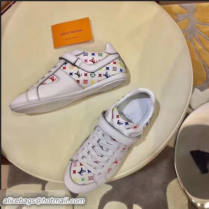 Discount Louis Vuitton Classic Monogram Canvas Sneakers LV92201 White