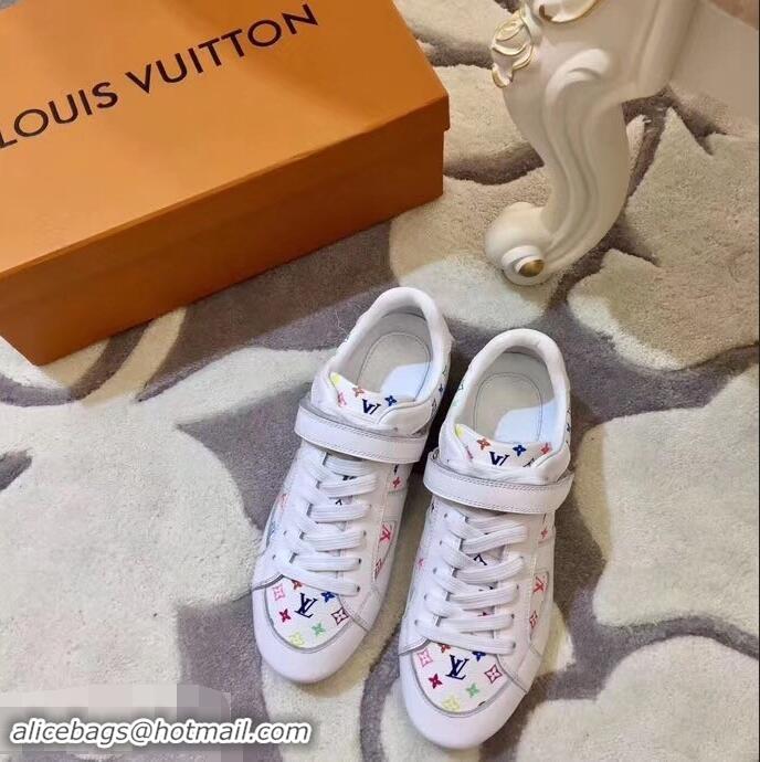 Discount Louis Vuitton Classic Monogram Canvas Sneakers LV92201 White