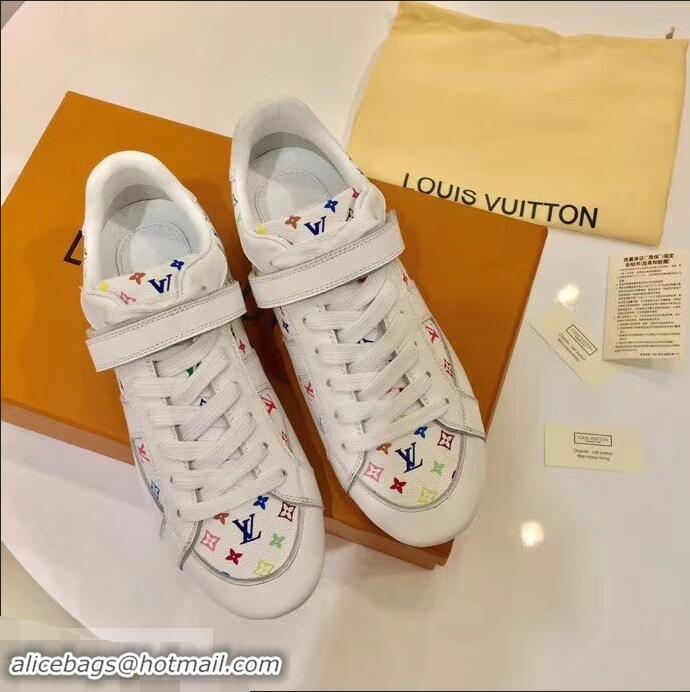 Discount Louis Vuitton Classic Monogram Canvas Sneakers LV92201 White