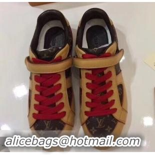 Buy Discount Louis Vuitton Classic Monogram Canvas Sneakers LV92201 Brown