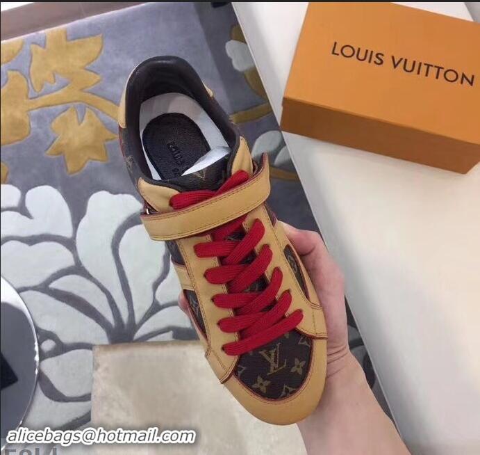 Buy Discount Louis Vuitton Classic Monogram Canvas Sneakers LV92201 Brown