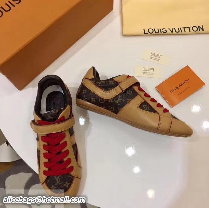 Buy Discount Louis Vuitton Classic Monogram Canvas Sneakers LV92201 Brown