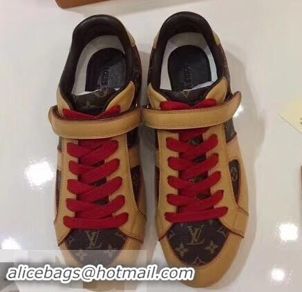 Buy Discount Louis Vuitton Classic Monogram Canvas Sneakers LV92201 Brown