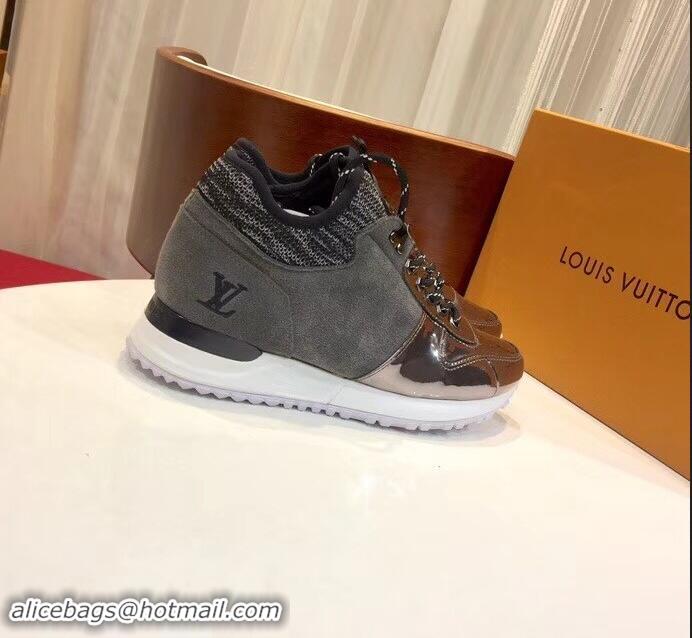 Faux Louis Vuitton Run Away Women's/Men's Sneakers LV92208 Gray/Silver