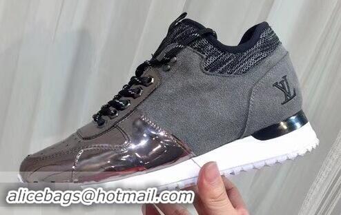 Faux Louis Vuitton Run Away Women's/Men's Sneakers LV92208 Gray/Silver