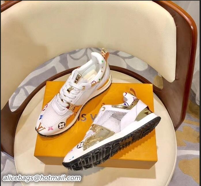 Reproduction Louis Vuitton Run Away Sneakers LV92212 Multicolor/White/Gold