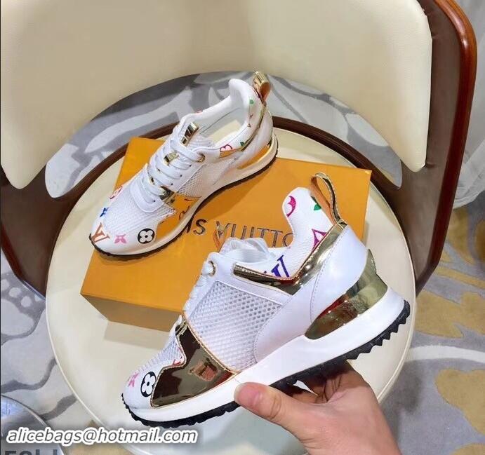 Reproduction Louis Vuitton Run Away Sneakers LV92212 Multicolor/White/Gold