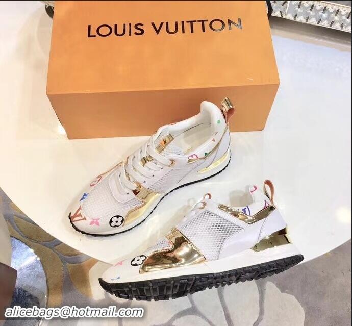 Reproduction Louis Vuitton Run Away Sneakers LV92212 Multicolor/White/Gold