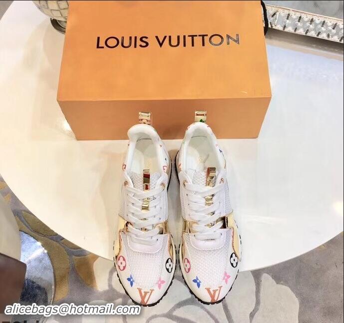 Reproduction Louis Vuitton Run Away Sneakers LV92212 Multicolor/White/Gold